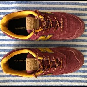 Red Suede New Balance 574